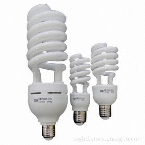 26W Half Spiral CFL, Energy-saving Lamp, 220V Input Voltage and 50Hz Input Frequency